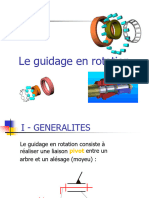 2 - Le Guidage en Rotation