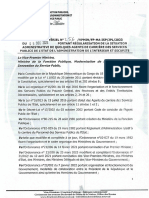 Arrêté Ministériel N°256 Du 09 Décembre 2023 Portant Régularisation Du Ministère de L'intérieur - 000