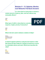 CCNA 3 v7.0 Modules 9 - 12