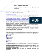 Administração Pública - Conceitos e Princípios