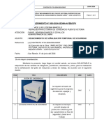 Requerimiento N°006 Señalizaciones en Obra