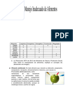 Taller Escrito Manejo Inadecuado de Alimentos