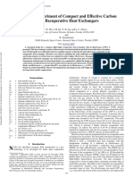 2009 - Design and Experiment of Compact and Effective Carbon Foam Recuperative Heat Exchangers