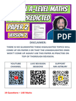 2024 A-Level Predicted Paper 2 - Version 2 Solutions