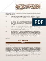 BCEAO Instruction 2011 0708 Comptes Etrangers Non Residents