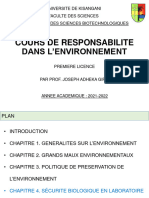 Cours de Responsabilite Dans L'environnement