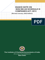 Guidance Note - Schedule III - Non Ind As Revised