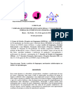 V Jornada de Estudos de Linguagem (Jelin) e V Encontro de Formação, Intervenção e Pesquisa (Fip)