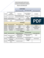 Calendario de Actividades de Reforzamiento 2