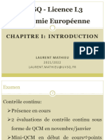 Economie Europeenne I