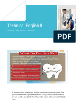 Technical English II Dentistry. Group Work Project