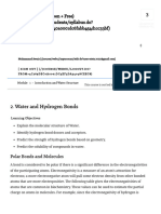 Water and Hydrogen Bonds