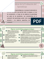 Características de La Evaluación Del Aprendizaje