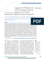 Preoperative Management of Medications For Rheumatologic and HIV Diseases