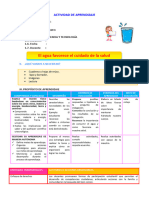 D2 A3 SESION CT. El Agua Favorece El Cuidado de La Salud