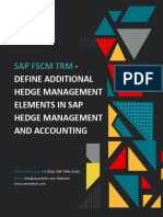 SAP FSCM TRM - Define Additional Hedge Management Elements