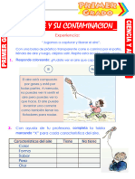 El Aire y Su Contaminacion para Primer Grado de Primaria