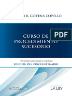 Curso de Procedimiento Sucesorio. 2019. Hector Goyena Copello