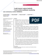 Insect Conserv Diversity - 2022 - Viliani - Does A Short Pollard Walk Transect Capture Butterfly and Bee Diversity A Test