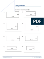 Grade 4 Geometry Rectangles Area Perimeter A