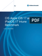 CIS Apple IOS 17 and IPadOS 17 Intune Benchmark v1.0.0