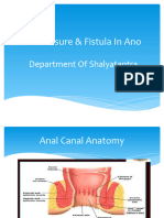 Anal Fissure & Fistula in Ano