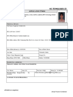 BGV Application Form - Existing