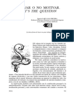 Revista de La Armada Española: Motivar o No Motivar