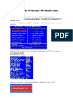 Como Instalar Windows XP Desde Cero