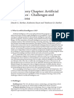 Introductory Chapter: Artificial Intelligence - Challenges and Applications