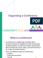 Organizing A Conference