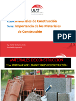 Clase de Importancia de Los Materiales de Construcción