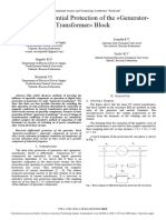 Digital Differential Protection of The Generator-Transformer Block