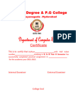 Web Technologies Practical Record