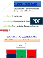 Business Excellence Score Card