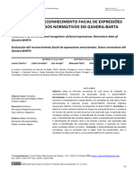 AVALIAÇÃO DO RECONHECIMENTO FACIAL DE EXPRESSÕES Emocionais