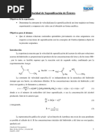 Velocidad de Saponificación de Ésteres