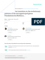 Delicado Et Al. 2015 - Effects of Habitat Transition On The Evolutionary Patterns of The Microgastropod Genus Pseudamnicola