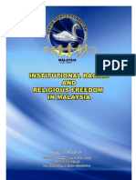 Institutional Racism and Religious Freedom in Malaysia