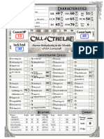 Character Sheet - 1920s - Basic Autocalc - Call of Cthulhu 7th Ed