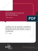 Análisis de Un Artículo Científico Identificación Del Diseño Sesgo y Confusión