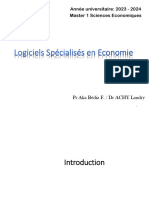 Cours de Logiciels Spécialisés en Économie - VF