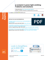 CV Profiling Deep Trap Analysis in Green Light Emitting