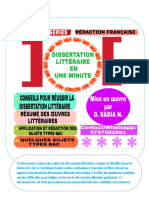 Dissertation Littéraire en Une Minute New