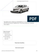 Fuse Box Diagram KIA Optima (TF 2011-2015)