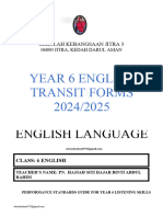 Transit Form 6 English 2024