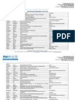 RiskMinds 2011 Confirmed Speakers So Far