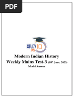 18 JuneModern Indian History WMT 3model AnswerEnglish - 1687675319