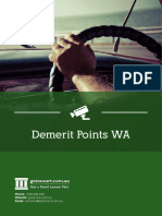 Demerit Points WA.1