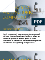 Naming and Writing Ionic Compounds